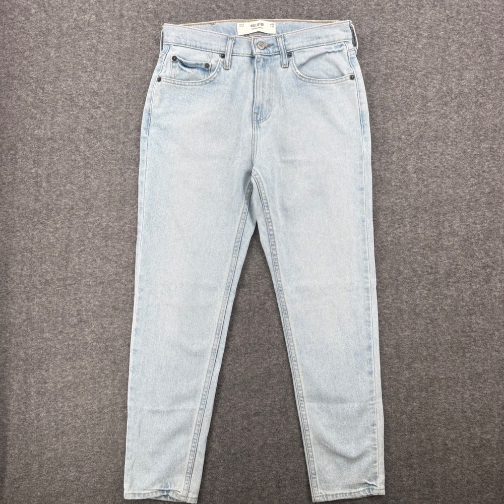 Hollister Athletic Skinny Jeans Light Wash Blue High Rise Denim size 28 Casual